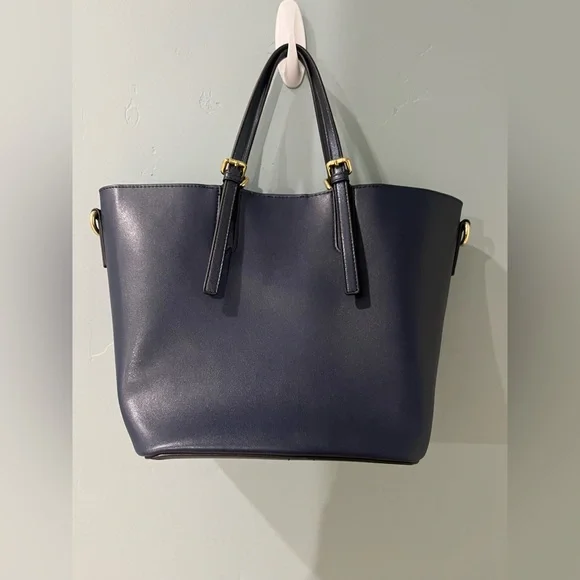 💙Calvin Klein Studded Navy Bucket Purse - Picture 5 of 9